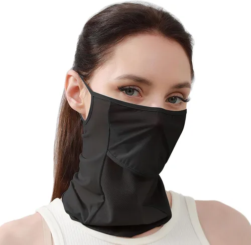 Máscara facial con protección UV para el cuello, pasamontañas, bandana para mujer, máscara de golf