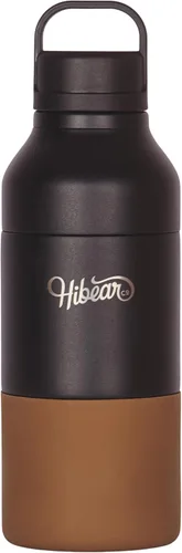 Miniatura 2 de HIBEAR Frasco de Aventura Todo el Día de 32 oz - Como se Vio en Shark Tank - La Multiherramienta Aislada de Botellas de Bebidas - Vertido Artesanal