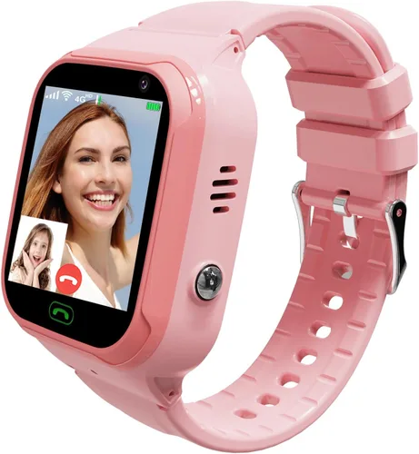 Miniatura 8 de Reloj inteligente 4G para niños, rastreador GPS, reloj inteligente para niños y niñas, reloj de teléfono, videollamadas, alarma de emergencia, juego