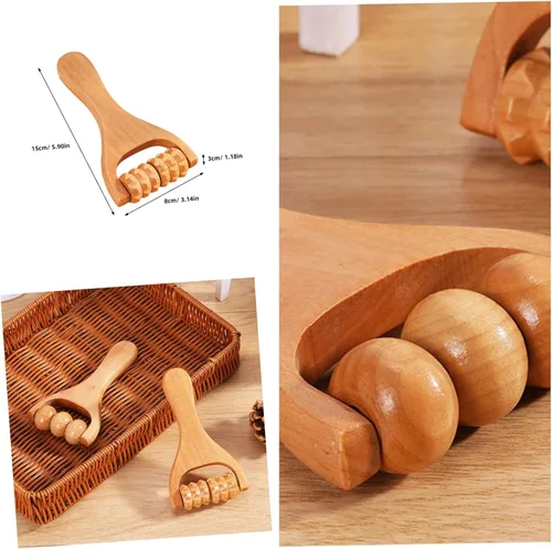 Miniatura 4 de Herramienta de masaje de pies de madera con rodillo, dispositivo de masaje de rodillo de pies definitivo para aliviar el dolor, herramientas