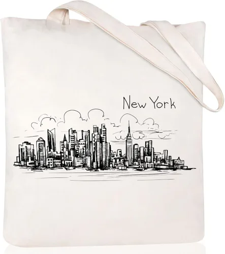 Miniatura 18 de Andeiltech - Bolsa de lona para mujer, con diseño de gato bonito y estética, bolsas reutilizables para compras y comestibles, con bolsillo