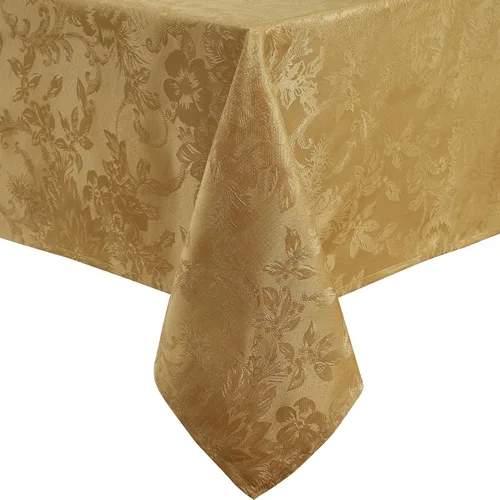 Miniatura 11 de Elrene Home Fashions Poinsettia Elegance - Servilletas de cena de tela jacquard para Navidad y vacaciones, juego de 4, 17"x17", rojo
