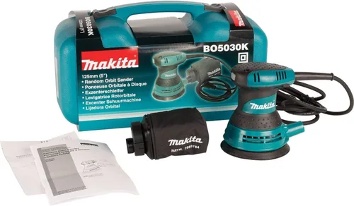 Miniatura 8 de Makita BO5030K - Lijadora orbital aleatoria de 5 pulgadas, con caja de herramientas (paquete de 3)
