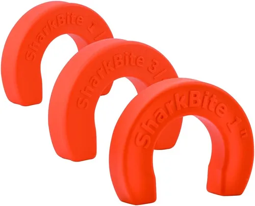 SharkBite Juego de clips de desconexión de 1/2, 3/4 y 1 pulgada para empujar para conectar accesorios de plomería de latón, U716A