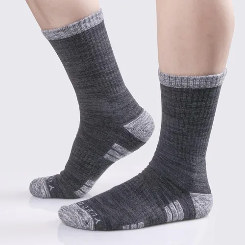 Miniatura 3 de YUEDGE 5 pares de calcetines de senderismo para hombre que absorben la humedad calcetines acolchados para botas de trabajo para talla 6-9 9-12 10-13