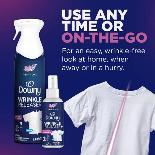 Miniatura 8 de Downy Aerosol para Sacar las Arrugas Todo en uno: aerosol removedor de arrugas, eliminador de olores, removedor de estática Refrescador de tela