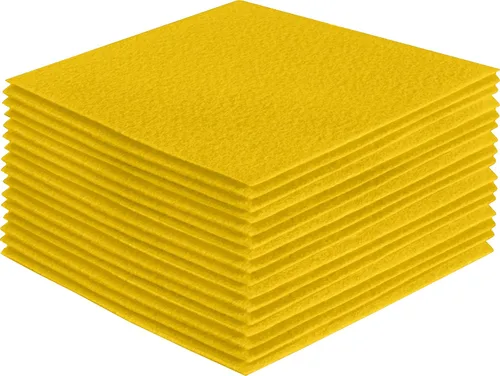 Miniatura 164 de FabricLA Hojas de fieltro acrílico para manualidades, cuadrados de fieltro precortados suaves de 4 x 4 pulgadas (3.9 in x 3.9 in), utiliza hojas