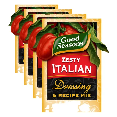 Miniatura 10 de Good Seasons Mezcla de aderezo italiano picante y condimento para recetas, paquetes de 4
