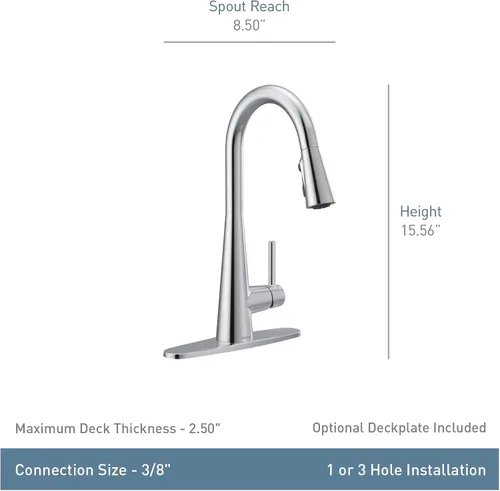 Miniatura 6 de Moen 7864EWSRS Sleek Reflex Motionsense, 7864ORB Bronce frotado con aceite