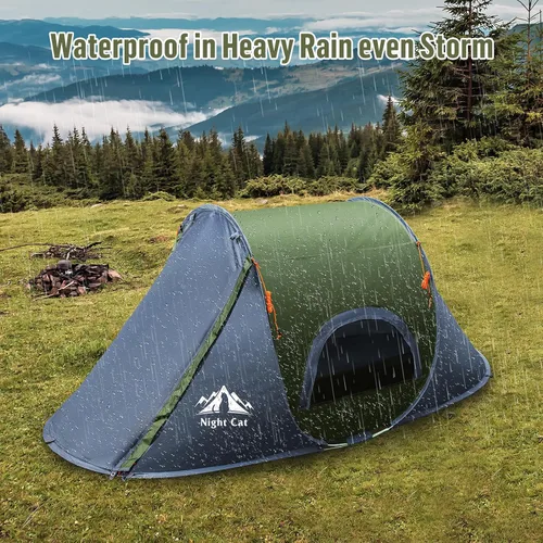 Miniatura 10 de Night Cat - Tienda de campaña desplegable para 1 persona, impermeable, instantánea, fácil de instalar, para exteriores