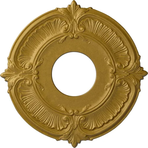 Miniatura 28 de Ekena Millwork CM12ATCGS Medallón de Techo Attica (Se Adapta a Doseles de hasta 3 1/2"), Pátina Verde Cobre Pintada a Mano