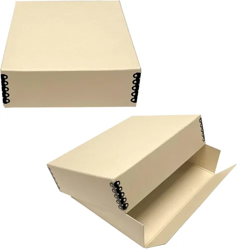 Miniatura 58 de Lineco 13x19 Caja de almacenamiento de museo negra, tapa removible y diseño frontal abatible, 13.5 x 19.5 x 3 pulgadas de archivo con borde Negro