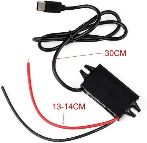 Miniatura 5 de Convertidor de adaptador de corriente CC CC 20-72V a 5V Salida micro USB 12V 24V 36V 48V 60V a 5V 3A 15W módulo reductor impermeable transformador