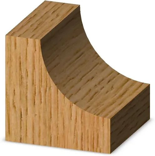 Miniatura 4 de Whiteside Router Bits Broca de ensenado 1805 con radio de 1/2 pulgada, diámetro grande de 1-1/2 pulgadas y longitud de corte de 5/8 pulgadas