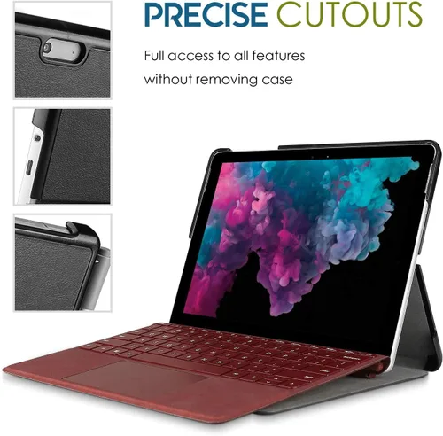 Miniatura 5 de ProCase Funda para Surface Pro 7 Plus/ 7/6/ 5/ Pro 2017/ Pro 4/ Pro LTE de 12.3" con soporte para bolígrafo integrado, compatible con Surface Type