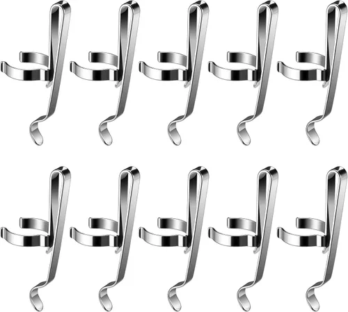 Miniatura 8 de Paquete de 10 linternas B101 – Clip duradero de acero inoxidable para bolígrafo y clip para tapa, cómodo de llevar