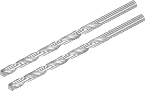 Miniatura 22 de uxcell HSS (acero de alta velocidad) Brocas helicoidales extralargas, diámetro de taladro de 0.118 in de diámetro de 7.874 in de longitud