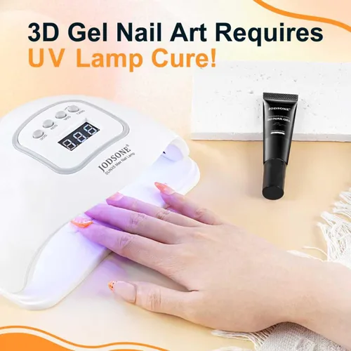 Miniatura 4 de JODSONE Arte de uñas de gel transparente 3D, 0.51 oz (15 g) de gel transparente para esculpir para diseño de uñas 3D, moldeado de textura y 1 pieza