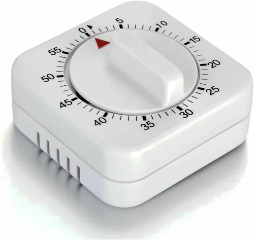 Miniatura 7 de Temporizador de cocina mecánico cuadrado de 60 minutos, temporizador de cocción visual fácil de usar con imán fuerte y alarma fuerte, temporizador