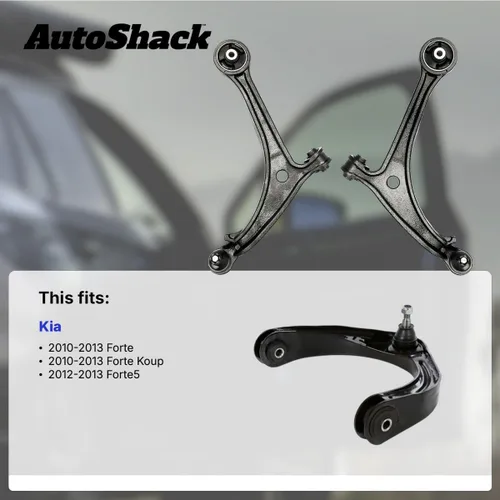 Miniatura 2 de AutoShack Brazo de control inferior delantero izquierdo y rótula con bujes para Kia, Forte 2010-2013 Forte Koup 2010-2013, FWD L4 2.0L 2.4L