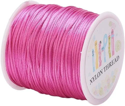 Miniatura 25 de Elecrelive - Cuerda de nailon de 200 yardas para pulseras, 200 yardas, cuerda de nailon para pulseras, 20 colores para collar, pulsera, joyería