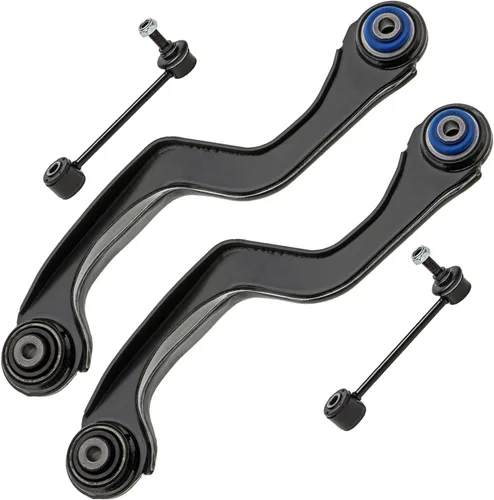 Miniatura 51 de Detroit Axle - Brazos de control superiores traseros para Chrysler 300 Dodge Challenger Charger Magnum, reemplazo del conjunto de brazos de control