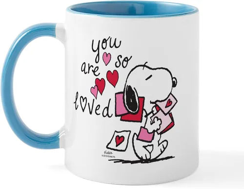 Miniatura 43 de CafePress Snoopy On Heart Mugs 11 oz (325 ml) Ceramic Coffee Mug