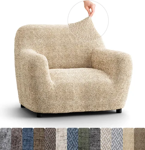 Miniatura 37 de PAULATO BY GA.I.CO. Funda para silla – Funda elástica para sillón – Funda de sillón para mascotas y niños – Fundas suaves para silla – Protector