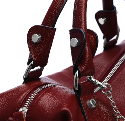 Miniatura 6 de Heshe - Bolsa de hombro de piel para mujer, con asa superior, bolsa cruzada