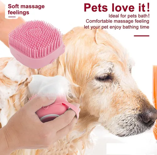 Miniatura 4 de Juego de 7 cepillos de aseo para perros y gatos, cepillo deslizante autolimpiante, cortaúñas y lima para mascotas, peine de pulgas, cepillo de baño