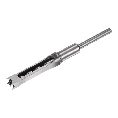 Miniatura 14 de uxcell Broca cuadrada del agujero, herramienta eléctrica de la mortaja del cincel hueco del acero de alto carbono de 1" para la carpintería