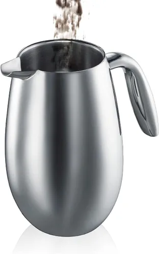 Miniatura 4 de Cafetera de prensa térmica Columbia para tazas de 6 oz de acero inoxidable, Plateado
