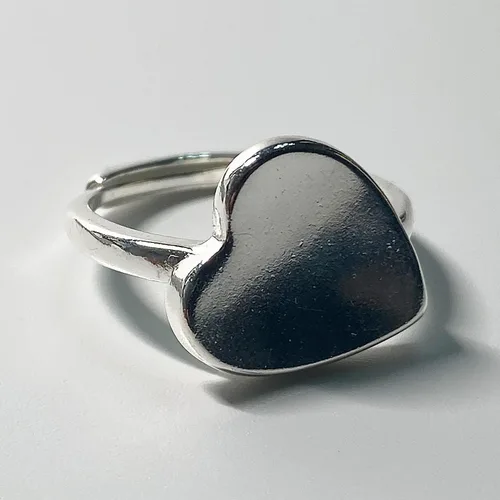 Miniatura 6 de Anillos de banda ancha de plata de ley 925 vintage hechos a mano para mujeres/hombres, anillo ajustable para el pulgar