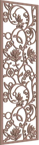 Miniatura 82 de 9 3/8"W x 24 3/8"H x 1/4"T Caspio Decorativos Paneles De Pared De Madera De Calado, Roble Rojo rojo (Red Oak)