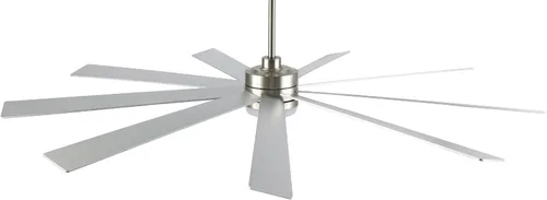Miniatura 6 de LEDLUX Ventilador de techo con motor CC de 84 pulgadas con luz, control remoto de 6 velocidades, motor reversible, moderno ventilador de techo Plata