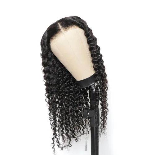 Pelucas de cabello humano sin pegamento ISEE, para principiantes, pelucas de onda profunda sin pegamento, cabello humano predepilado, nuevo y
