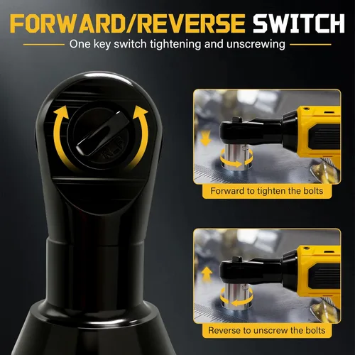 Miniatura 3 de Llave de trinquete inalámbrica de 3/8 pulgadas para batería DEWALT 20V MAX, kit de herramienta de trinquete eléctrico de potencia 45 pies/libras