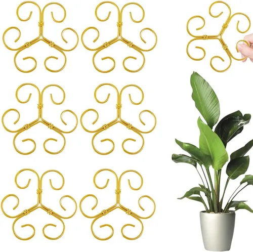 Miniatura 11 de Juego de soporte para tallos de plantas, 2025 nuevo soporte de plástico reutilizable para plantas trepadoras, enrejado de 3/6 piezas, estacas