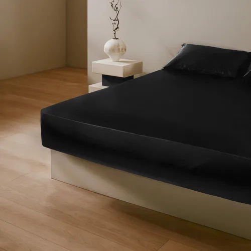 Miniatura 4 de LILYSILK Funda de edredón de seda negra para cama individual, fundas de edredón de seda de 19 momme