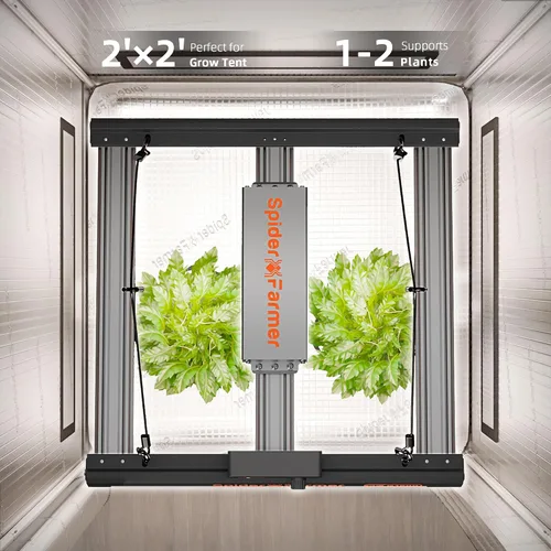 Miniatura 8 de Spider Farmer G1500 - Luces LED de crecimiento rentables de 150 W, control inteligente de aplicación mejorado, cobertura de 2 x 2 pies, pantalla
