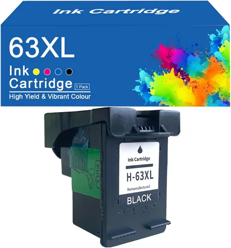 63XL 63 - Cartuchos de tinta compatibles con HP 63 63XL, cartuchos de tinta de alto rendimiento para impresoras HP DeskJet 1110, 1115, 2130, 2135,