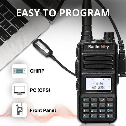 Miniatura 2 de Radioddity GM-30 GMRS Radio portátil de 5 W de largo alcance radio bidireccional para adultos, compatible con repetidor GMRS, con escaneo