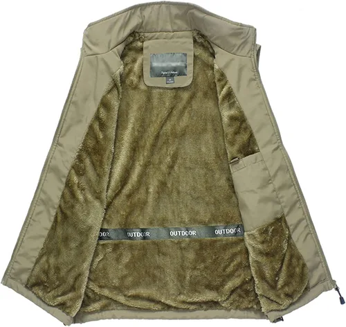 Miniatura 2 de Yoinlia Chaleco de forro polar ligero sin mangas para hombre