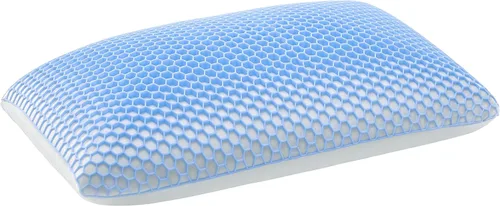 Almohada Berklan Harmony para dormir con rejilla elástica hexagonal y núcleo de látex natural, funda transpirable de almohada de gran tamaño de