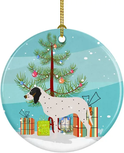 Miniatura 14 de Caroline's Treasures American Toy Fox Terrier - Adorno de cerámica de Navidad para colgar en el árbol de Navidad, decoración para el hogar, Navidad