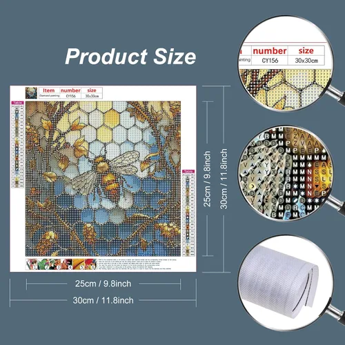 Stalente Kits de pintura de diamantes para adultos, kits de arte de diamantes 5D para principiantes, pintura de diamante redonda para decoración de