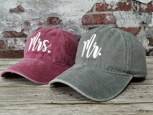 Miniatura 3 de Hepandy Sombreros de béisbol Mr and Mrs para hombres y mujeres