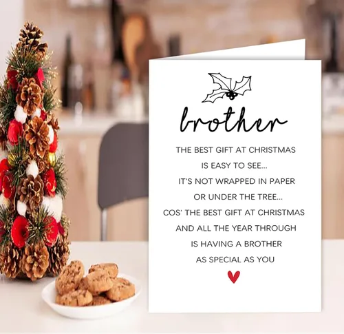 Miniatura 6 de Divertidos regalos de Navidad para hermano, divertida tarjeta de Navidad para cuñado, regalos de Navidad para hermano de hermana, madre, padre