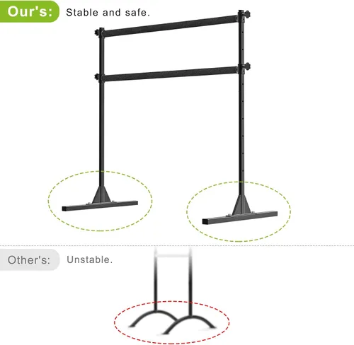 Miniatura 4 de SELEWARE Barra de ballet independiente de altura ajustable, barra de ballet resistente, barra de baile, soporte movimientos de barra, estiramiento