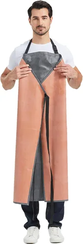 Miniatura 2 de Nanxson Delantal impermeable de goma gruesa, resistente a los productos químicos, delantal resistente ajustable para lavavajillas, jardinería